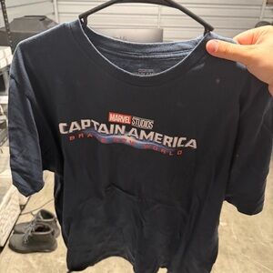 Marvel Captain America Brave New World T-Shirt - Dark Blue